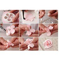 GTI Cake Tools 10 sets (33pcs) Flower Fondant Cake Sugarcraft Decorating Kit Cookie Mould Decration Tool Icing... N15