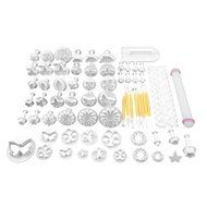 GTI Cake Tools 10 sets (33pcs) Flower Fondant Cake Sugarcraft Decorating Kit Cookie Mould Decration Tool Icing... N16