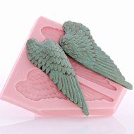 Angel Wing Silicone Mold Food Safe Fondant, Candy, Gum Paste,. Craft or Jewelry Mold Resin, Clay, Flexible and... N5