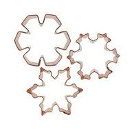 CopperGifts: Mini Snowflake Cookie Cutter Set of 3 &hellip; N2