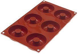 Silikomart Orange Non Stick Donut - 6 Forms N3