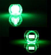 Surborder Shop Colorful Glowing 7 Led Colors Changing Digital Alarm Clock with Time &amp; Date &amp; Temperature Display N3
