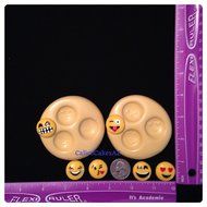 EMOJI Fondant Mold Set Chocolate Candy Gumpaste Soap Resin Clay