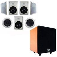 Acoustic Audio HT-87 In-Wall/Ceiling 7.1 Home Theater 8" Speakers and 8" Powered Sub HT-87-CS8C
