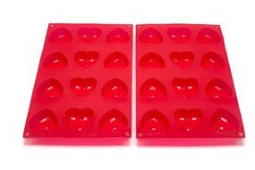 Tosnail 12-Cavity Silicone Mini Valentine Heart Muffin, Brownie, Cornbread, Cheesecake, Pudding, Jello Shot and...