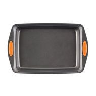 Premium Rachael Ray Non Stick Baking Pan Set with Cover and a Jamie Soft Grip Potato Masher Combo N4
