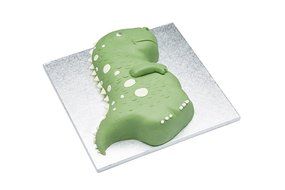 KitchenCraft Sweetly Does It Silver Anodised Dinosaur Shaped Cake Pan