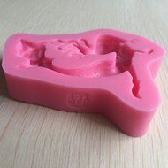 HORIEN Mermaid Shape 3D Silicone Fondant Cake Mold N3