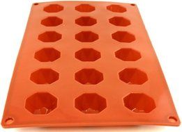 World Cuisine Non-Stick Silicone Mold, Brioche, Diamond