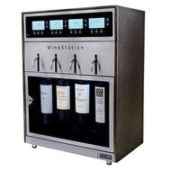 Wine Preservation System of WineStation Pristine with Dual Zone Temperature Control and 2-Pack Argon Gas Included N2