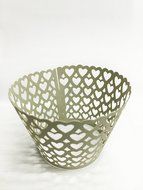 HUAL Cupcake Wrappers 50 Filigree Artistic Bake Cake Paper Cups Heart Lace Laser Cut Liner Baking Cup Muffin Case... N3