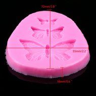 Whosee Style#4 3D Silicone Mold Fondant Cake Chocolate Decor Baking Mold Random Color N31