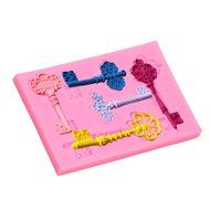 Whosee Style#4 3D Silicone Mold Fondant Cake Chocolate Decor Baking Mold Random Color N36