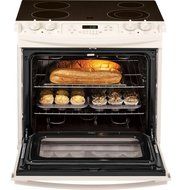 GE JS630DFCC 30" Bisque Electric Slide-In Smoothtop Range N4