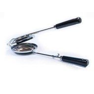 Home Round Pie Iron with Steel Sandwich Cooker Tool Perfect for Party and Camp(37.5x11cm) N2