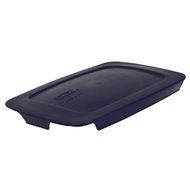 Pyrex Easy Grab - Blue 1.5 Quart Storage Lid Cover for Loaf Dish (2 Pack)
