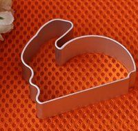 HSE 3 pcs Aluminium Mold Cute Rabbit Shaped Sugarcraft Biscuit Cookie Cake Pastry Baking Cutter Mold Tool baking...