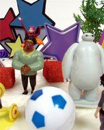 Big Hero 6 Birthday Cake Topper 26 Piece Set Featuring Hiro Hamada, Baymax, Go Go Tomago, Honey Lemon, Wasabi... N7