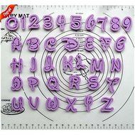 Y&amp;XL&amp;H Cartoon Alphabet Plastic Cookie Cutter 36 pcs