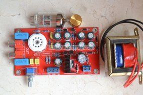 New Tube 6N3 Buffer Audio Preamplifier Pre-AMP Board 10W + AC12V Power Adapter N7