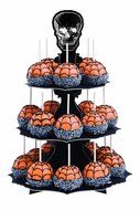 Wilton 1512-135 Halloween Skull Cupcake Stand, 1 Count N4