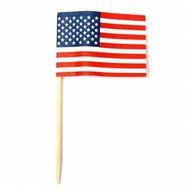UR Bakeware 50Pcs Birthday Party American USA Flag Cupcake Topper N2
