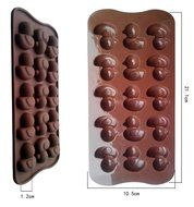 C-Pioneer Chocolate Mold 15 Ducks Shaped Ice cube Mold Silicone Cupcake Baking Cake Pan N7