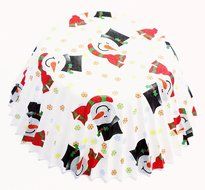 PME 60pk SMILEY SNOWMAN STANDARD Cupcake Muffin Fairy Cake Baking Cases Holders