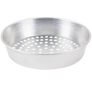 American Metalcraft A90092SP 9" x 2" Super Perforated Standard Weight Aluminum Tapered / Nesting Pizza Pan N2