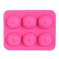 Sher 2pcs 6-Capacity Silicone Cake Baking Mold - Pink