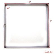 Hanason Stainless Steel Rings Square Molding Plating Forming Cake Mousse Rings 2pcs N7