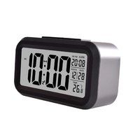 ABC&reg; Smart Simple Silent LED Alarm Clock Date Display Repeating Snooze Sensor Night Light N2