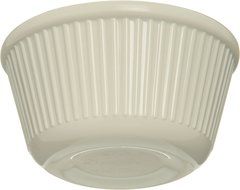 Carlisle S287-842 12 Piece Melamine Cash and Carry Fluted Ramekin Set, 4 oz Capacity, 1.78" Height, Bone (Case... N4