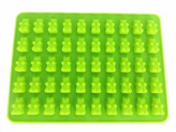BORN BAKER 4 piece Silicone Gummy Bear Mold Set, Includes 3 Silicone Gummy Bear Molds and One Dropper N8