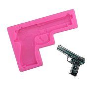 Wocuz Gun Pistol 3D Soft Silicone Cake Decorating Fondant Sugar Craft Molds Candy Chocolate Mold N2