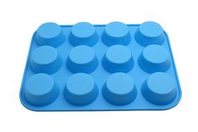 Helpa Chef Muffin Pan, Blue, 12 Cup