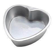 Polytree Aluminium Heart Shaped Fondant Cake Biscuit Baking Mold (3 Inch Bottom Fixed) N5