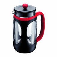 Bodum Young Press Shock Resistant French Press Coffee Maker, 1.0-Liter, 34-Ounce, Red/Black