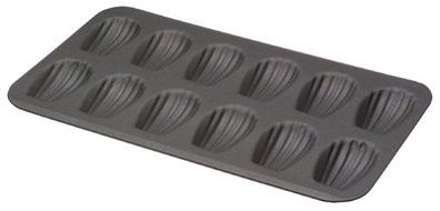 Paderno World Cuisine 12 Imprint 15.5 by 7.875 Non-Stick Madeleine Sheet