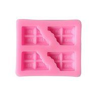 Y&amp;XL&amp;H 3D Chocolate Half Pieces Liquid State Modeling Chocolate Silicone Cake Mold