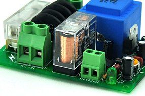 Electronics-Salon 115Vac Mains Power ON Delay Soft-start Protection Module, with 12 Vdc Regulator. N5