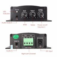 ELEGIANT 30W + 30W High Power Enthusiast Desktops Pure Digital Hi-Fi Stereo Amplifier for Car Home Motorcycle... N5