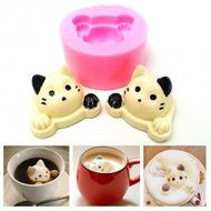 UR Bakeware 3D Silicone Cute Cat Head Shape Cake Mold Mould Decoration Tool