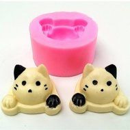 UR Bakeware 3D Silicone Cute Cat Head Shape Cake Mold Mould Decoration Tool N2