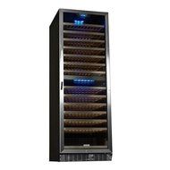 EdgeStar 155 Bottle Built-In or Freestanding Dual Zone Wine Cooler - Stainless Steel/Black N4