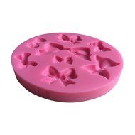 LYNCH Bowtie And Bowknot Shape Chocolate Silicon Mold Sugarcraft Cake Tools,Pink N2