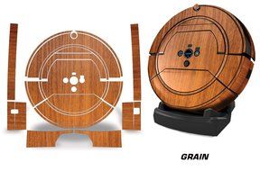 Skin Decal Wrap For iRobot Roomba Scooba 450 Vacuum Stickers Accessory Kit - Grain
