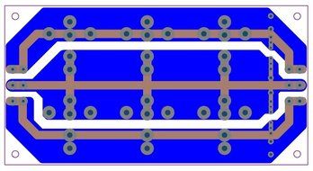 Electronics-Salon 1PCS Capacitor Filter Bare PCB, Support 6pcs D35mm Electrolytic Capacitors. N5