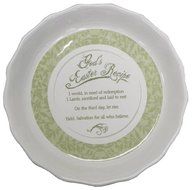Abbey Press Easter Recipe Pie Plate - Religious Faith Inspirational Hostess Gift - 49977