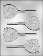 CK Products 2-1/2-Inch Strawberry Sucker Chocolate Mold